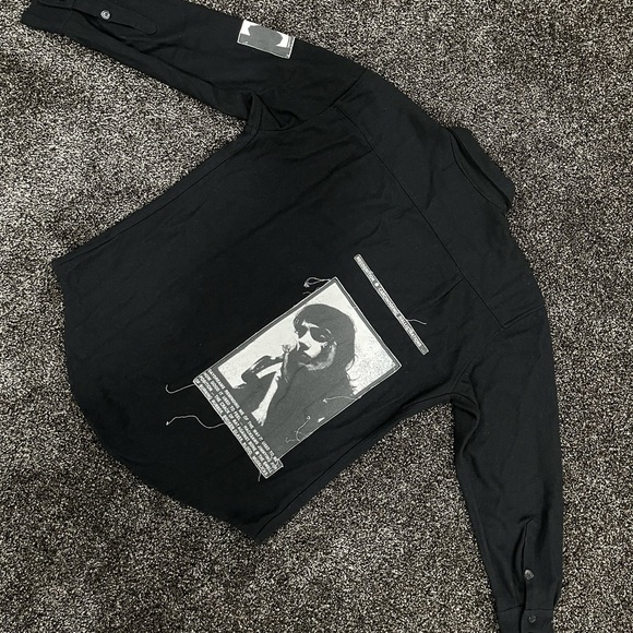 Enfants Riches Deprimes FW17 Asian Women Patch Thick Wool Shirt - Picture 3 of 12